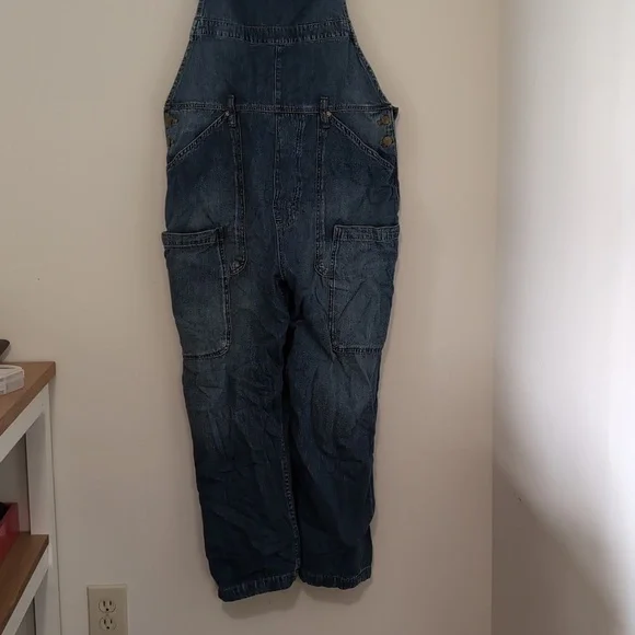 We The Free Dark Blue Denim Overalls - Picture 3 of 5